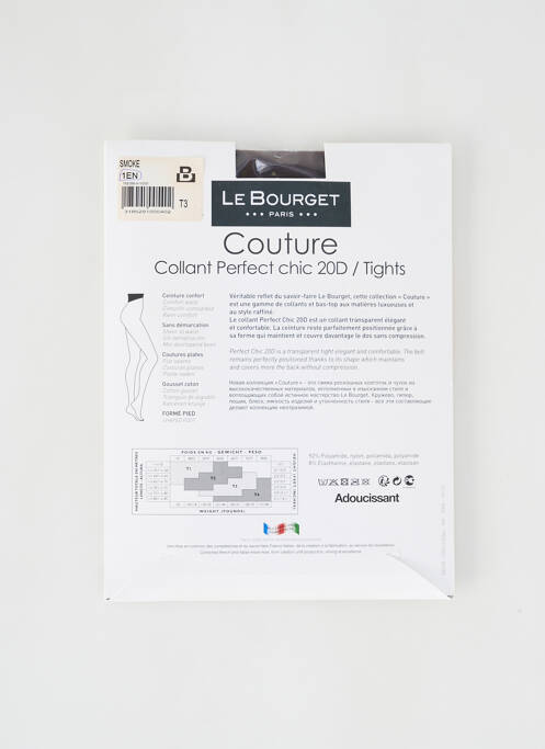 Collants gris LE BOURGET pour femme