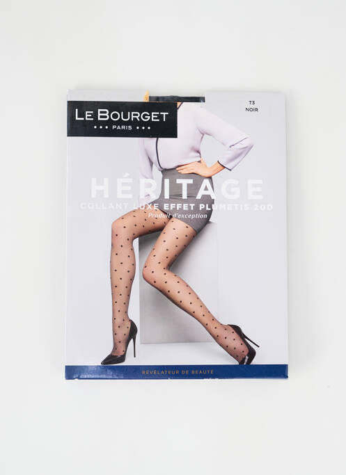 Collants noir LE BOURGET pour femme