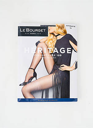 Collants tissage voile gris LE BOURGET femme