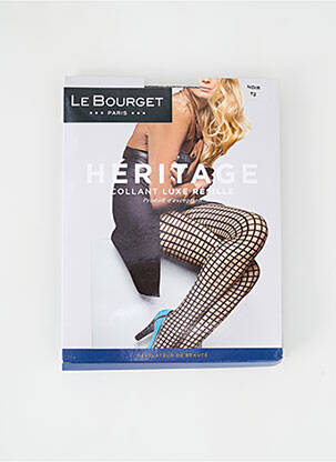 Collants tissage résille noir LE BOURGET femme
