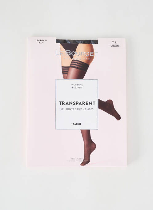 Bas marron LE BOURGET pour femme