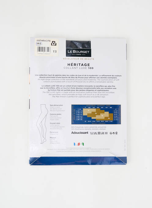 Collants gris LE BOURGET pour femme