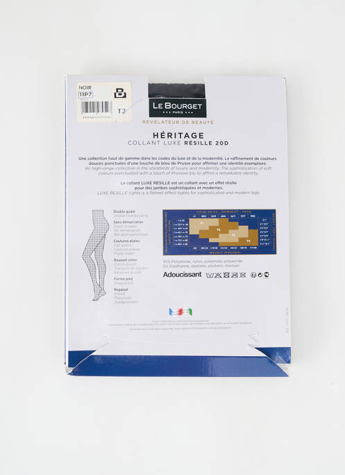 Collants noir LE BOURGET pour femme