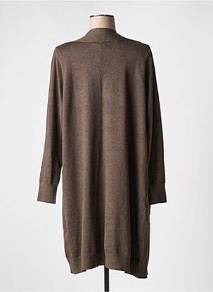Gilet manches longues stretch marron CISO femme