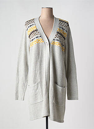 Gilet manches longues stretch gris CISO femme