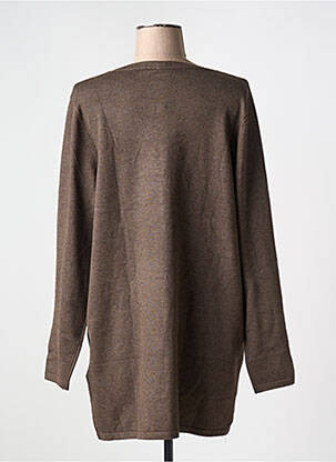 Gilet manches longues stretch marron CISO femme