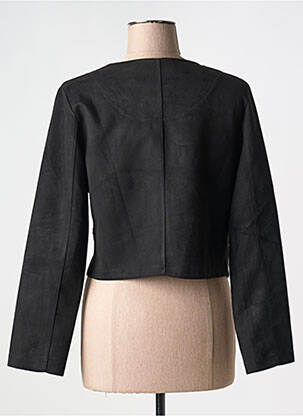 Veste casual col rond noir OLIVER JUNG femme