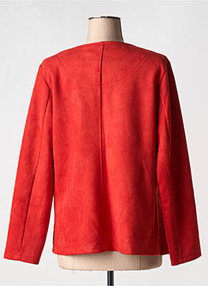 Veste chic fausses poches rouge OLIVER JUNG femme