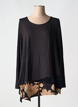 T-shirt manches longues manches longues noir ALEMBIKA femme