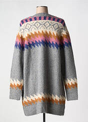 Gilet manches longues gris CISO pour femme seconde vue