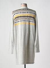 Gilet manches longues gris CISO pour femme seconde vue