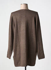 Gilet manches longues marron CISO pour femme seconde vue