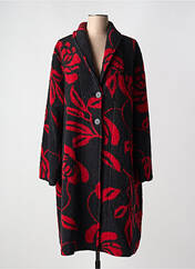 Manteau long rouge SOPHIA CURVY pour femme seconde vue