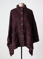 Poncho rouge MES SOEURS ET MOI pour femme seconde vue