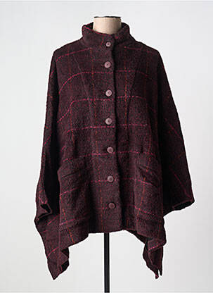 Poncho rouge MES SOEURS ET MOI pour femme