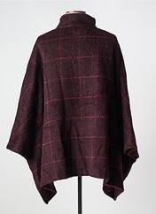 Poncho rouge MES SOEURS ET MOI pour femme seconde vue