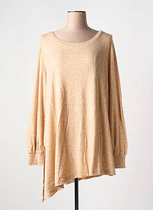 Pull tunique orange SEMIOLOGY pour femme