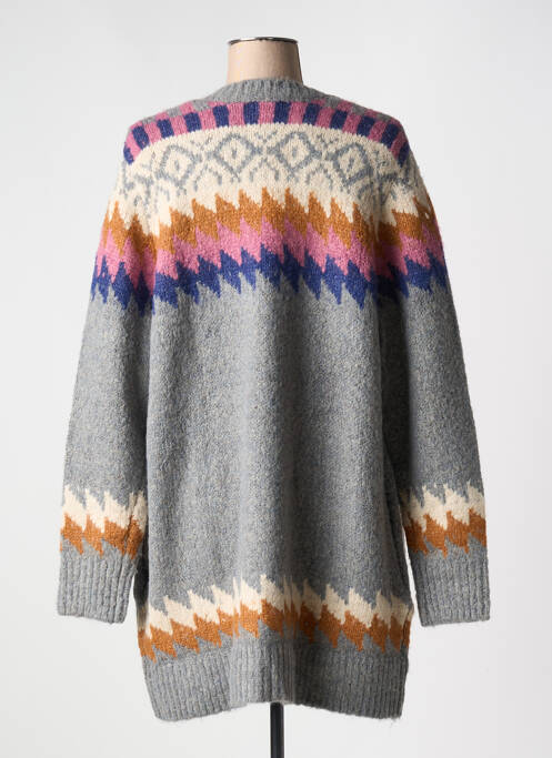 Gilet manches longues gris CISO pour femme