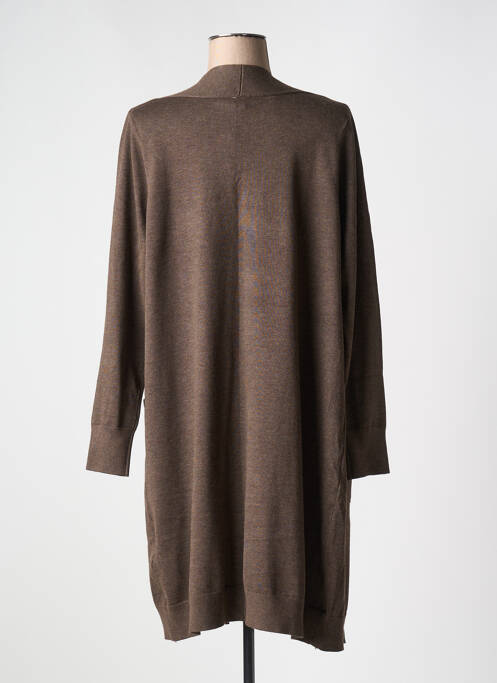 Gilet manches longues marron CISO pour femme