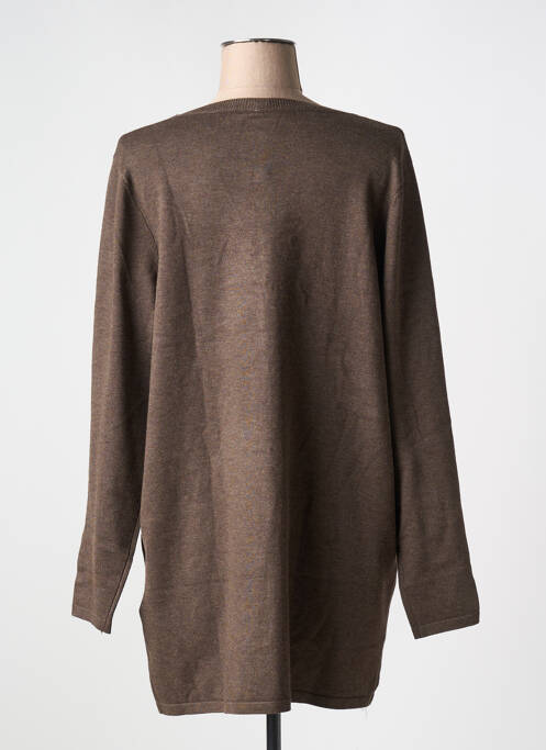 Gilet manches longues marron CISO pour femme