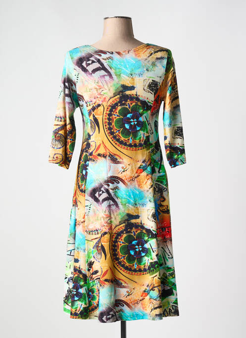 Robe mi-longue vert OLIVER JUNG pour femme