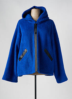Veste casual col rond bleu AN II VITO femme