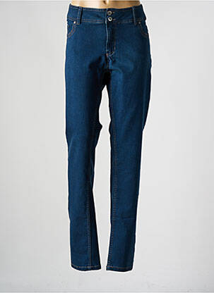 Jeans coupe slim stretch taille normale bleu IMITZ femme