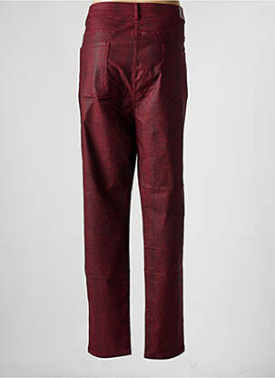 Pantalon slim tissage popeline taille normale rouge S.QUISE femme