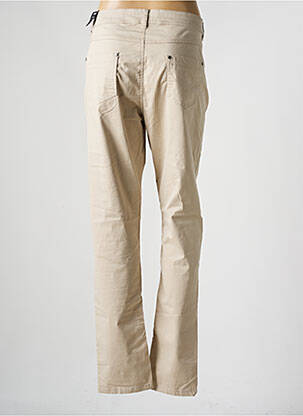 Pantalon slim tissage popeline taille normale beige JENSEN femme