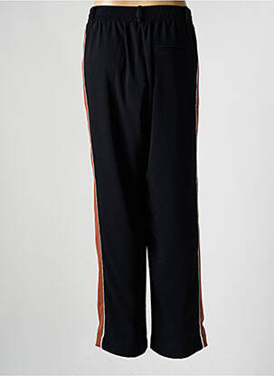 Pantalon droit stretch taille normale noir MAT. femme