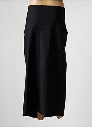 Jupe longue coupe droite noir SOPHIA CURVY femme