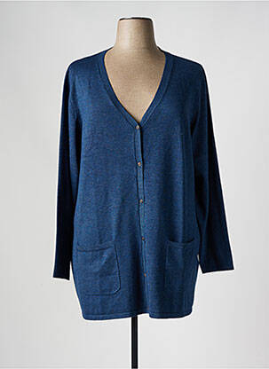 Gilet manches longues bleu CISO pour femme