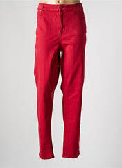 Jeans coupe slim rouge YESTA pour femme seconde vue