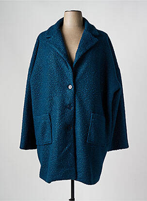 Manteau long bleu FRANCK ANNA pour femme