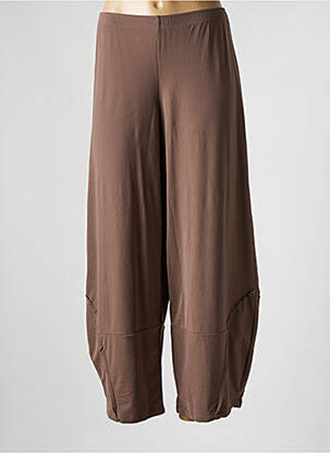 Pantalon 7/8 marron G!OZE pour femme