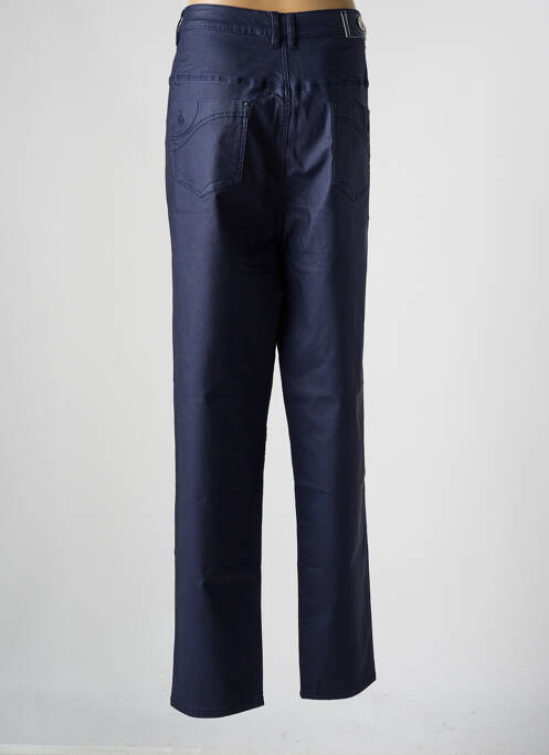 Pantalon slim tissage enduit taille normale bleu S.QUISE femme