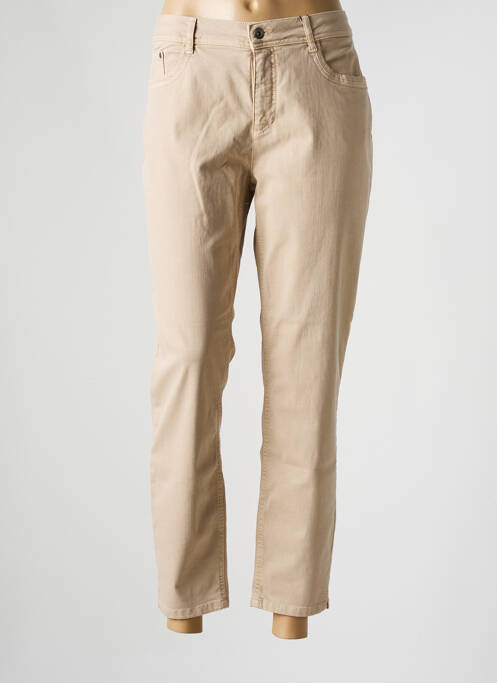 Jeans coupe slim beige JENSEN pour femme