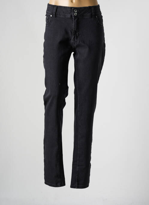 Jeans coupe slim noir IMITZ pour femme