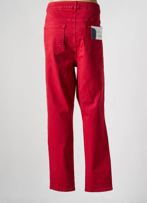 Jeans coupe slim rouge YESTA pour femme