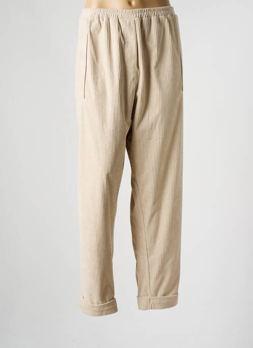 Pantalon droit beige FRANCK ANNA pour femme