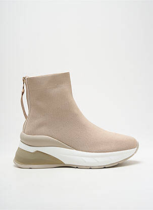 Bottines/boots bout rond talon de 4 à 6cm beige EXÉ femme