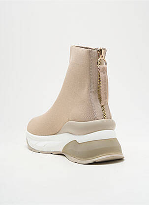 Bottines/boots bout rond talon de 4 à 6cm beige EXÉ femme
