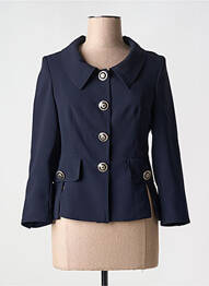 Veste chic fermeture boutonnée sur le devant bleu VERTIGO femme