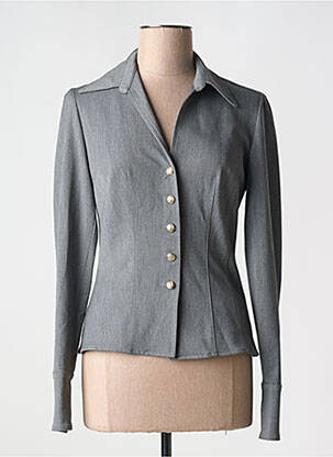 Top stretch manches longues gris VERTIGO femme