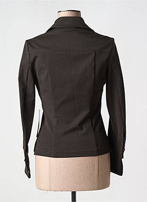 Chemisier coupe cintrée manches longues marron VERTIGO femme