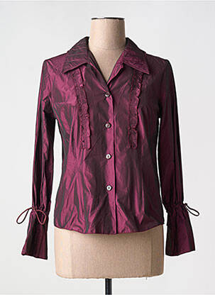 Chemisier coupe cintrée manches longues violet ROSA ROSAM femme