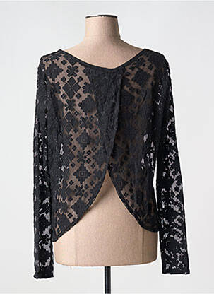 Top tissage jersey manches longues noir NÜ femme