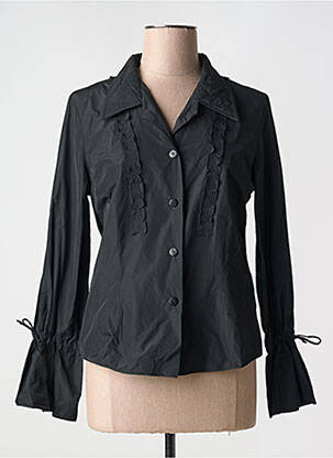 Chemisier coupe cintrée manches longues noir ROSA ROSAM femme
