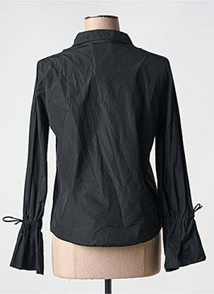 Chemisier coupe cintrée manches longues noir ROSA ROSAM femme