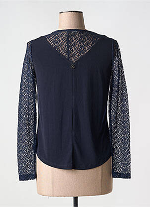 Gilet manches longues stretch bleu MALOKA femme